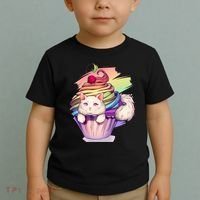 Rainbow Cupcake Kitten Cute Cat Toddler T-Shirt thumb 2