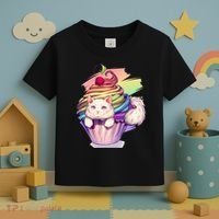 Rainbow Cupcake Kitten Cute Cat Toddler T-Shirt thumb 3