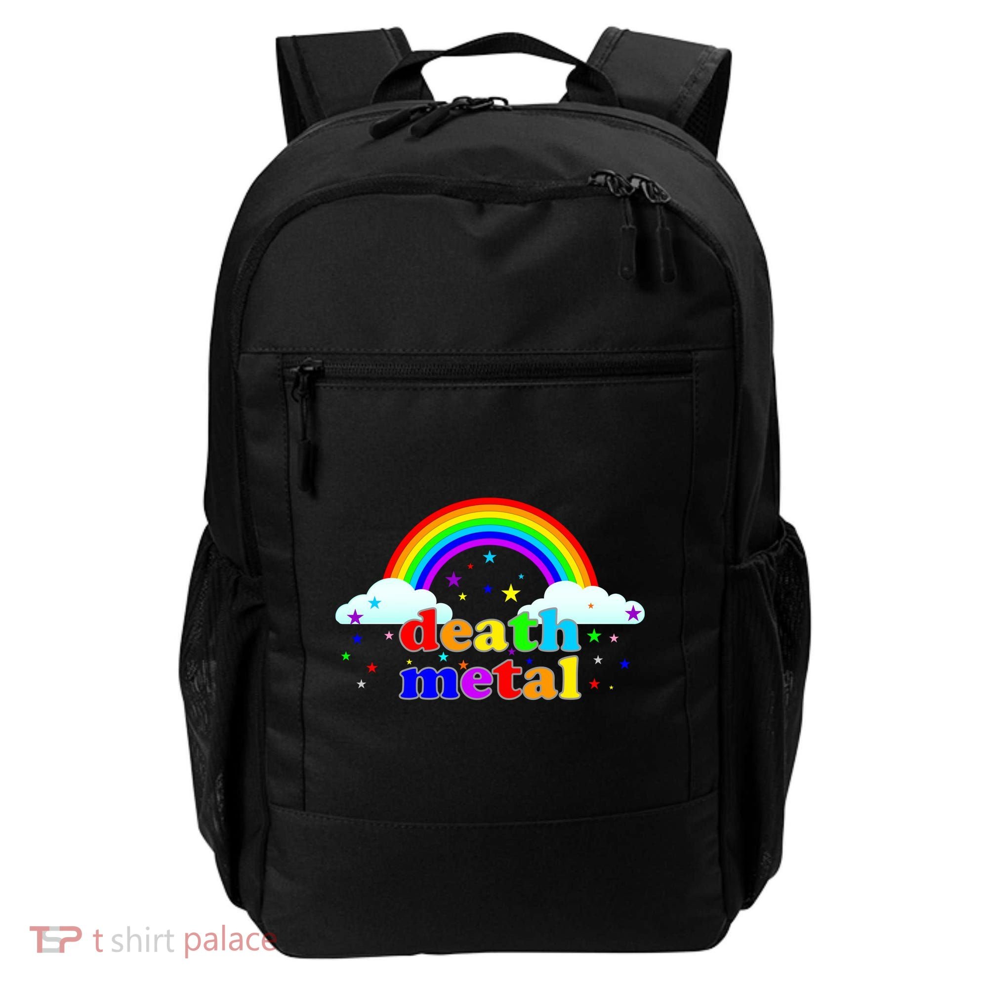 Rainbow Death Metal Logo Backpack