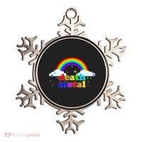Rainbow Death Metal Logo Ornament thumb 0