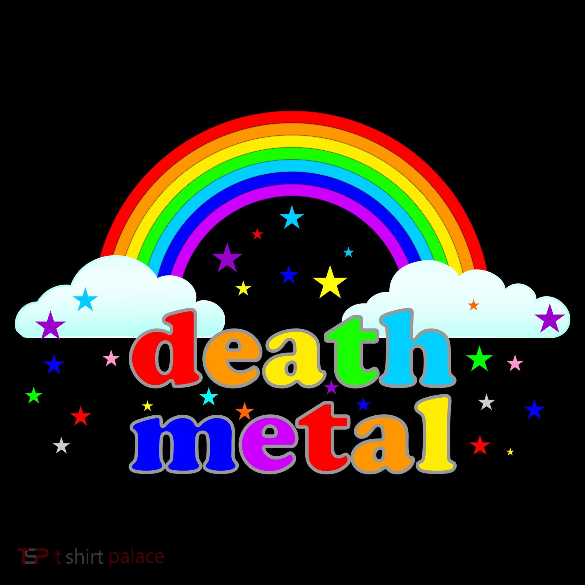Rainbow Death Metal Logo Ornament
