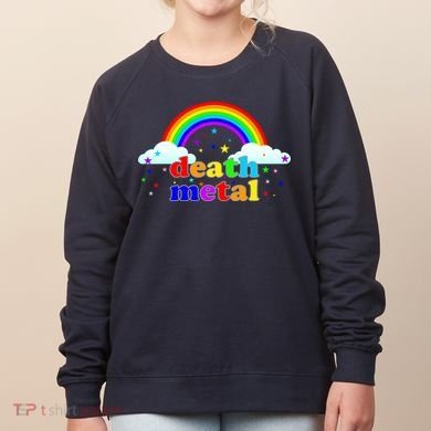 Rainbow Death Metal Logo Women's Sweatshirt