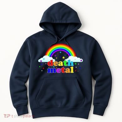 Rainbow Death Metal Logo Hoodie