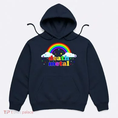 Rainbow Death Metal Logo Hoodie