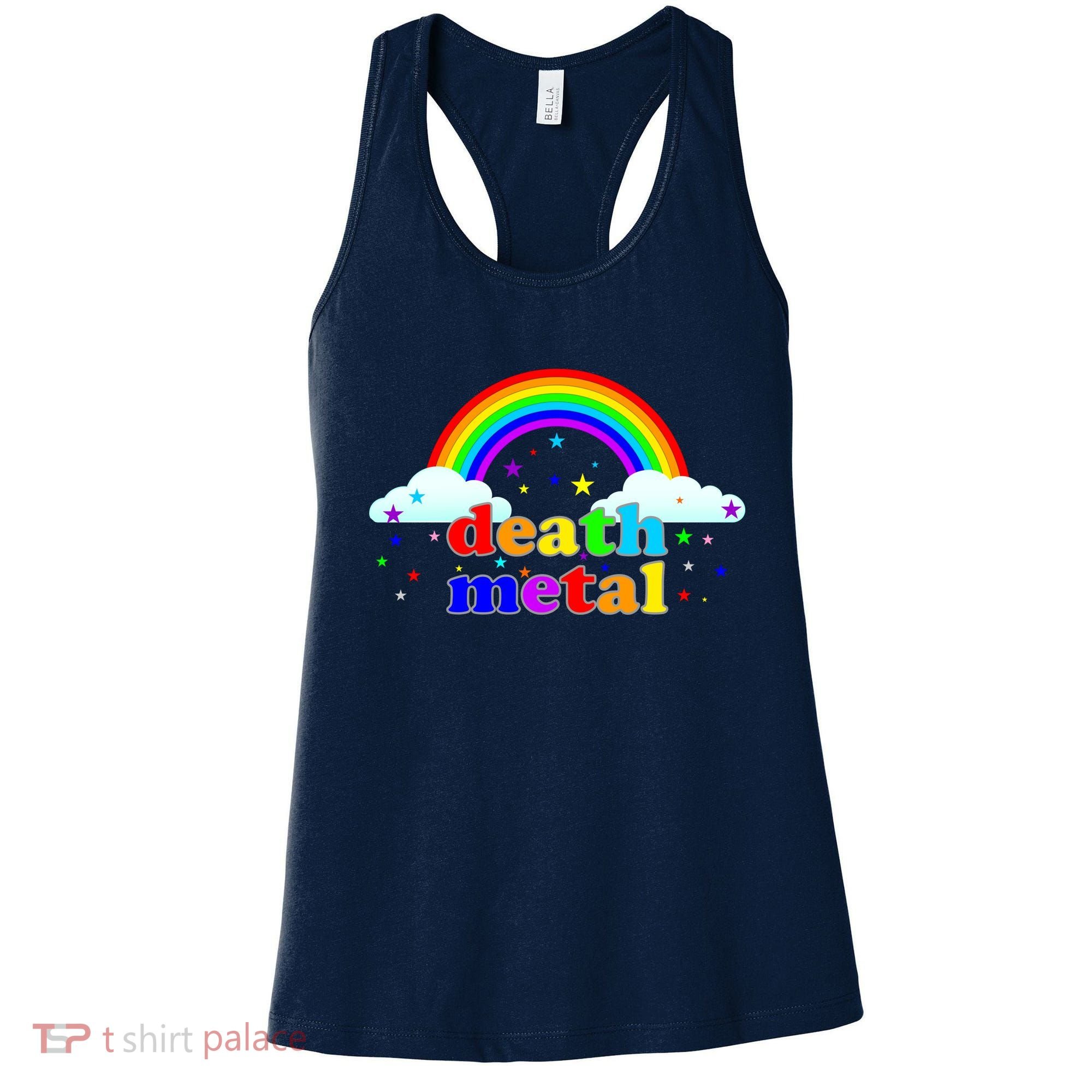 Rainbow Death Metal Logo Women's Tank Top