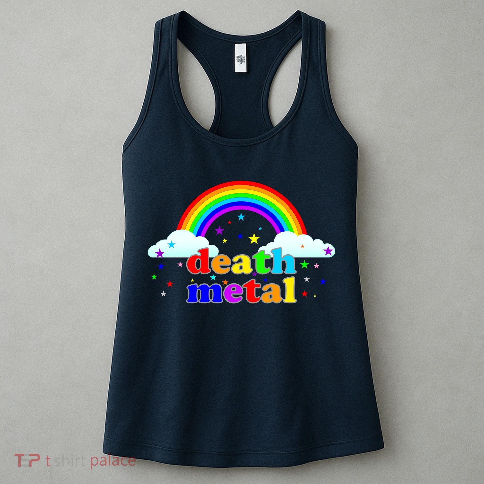 Rainbow Death Metal Logo Women's Tank Top