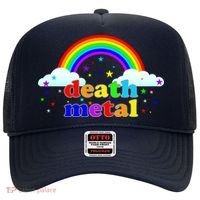 Rainbow Death Metal Logo Hat thumb 0