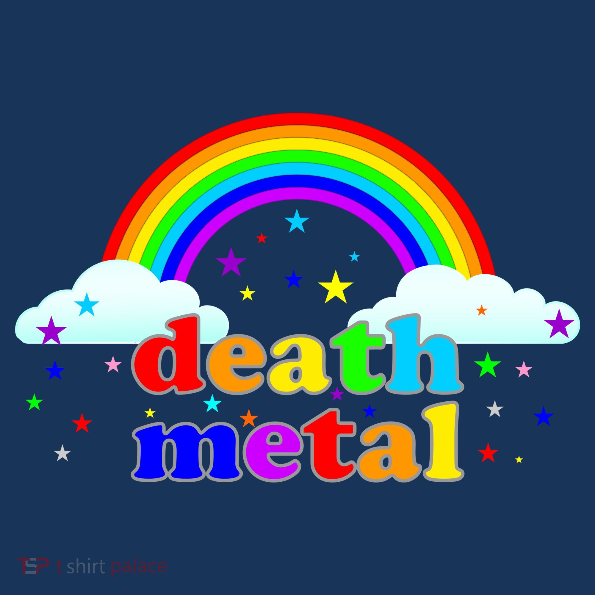 Rainbow Death Metal Logo Hat