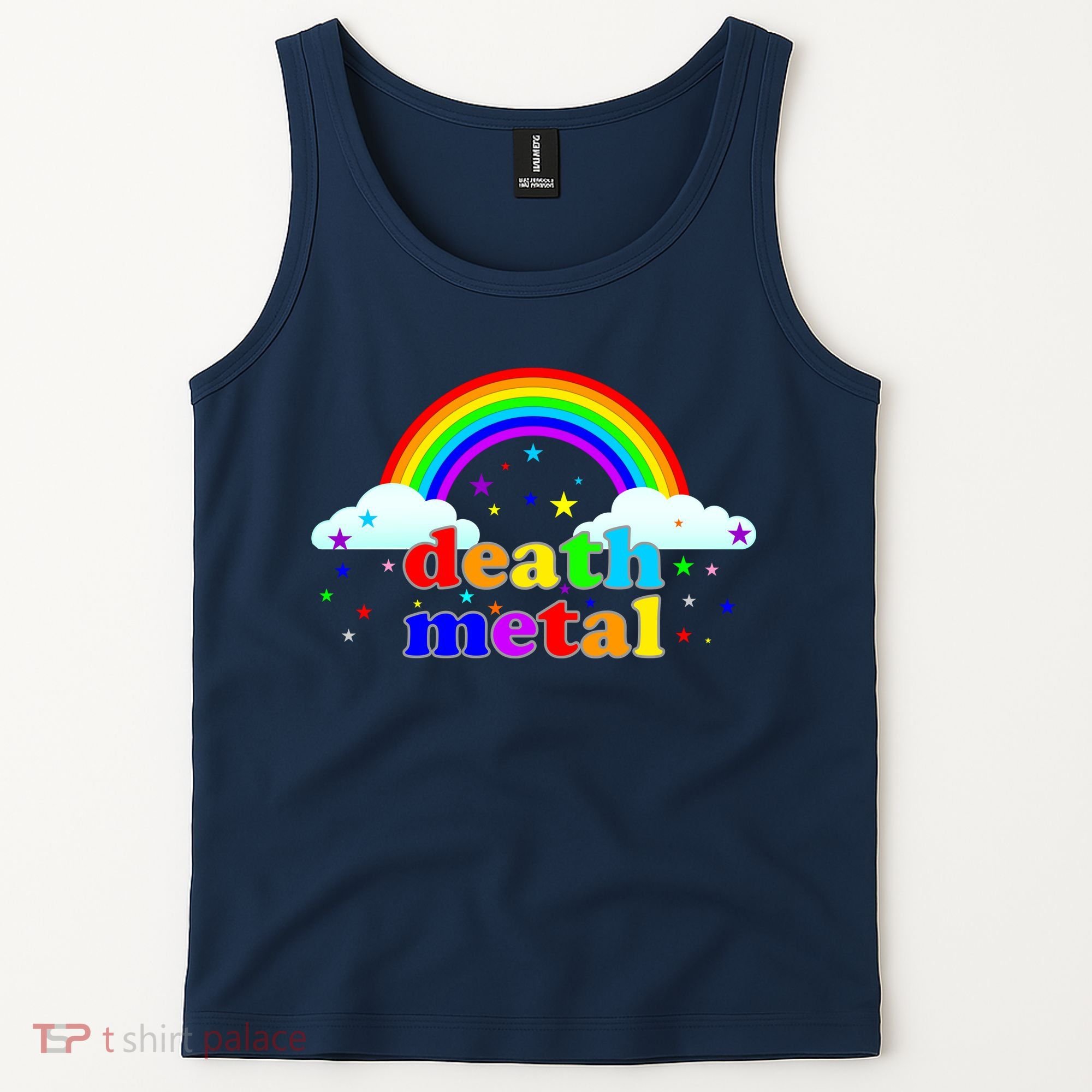 Rainbow Death Metal Logo Tank Top