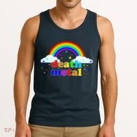 Rainbow Death Metal Logo Tank Top thumb 3