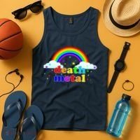 Rainbow Death Metal Logo Tank Top thumb 4