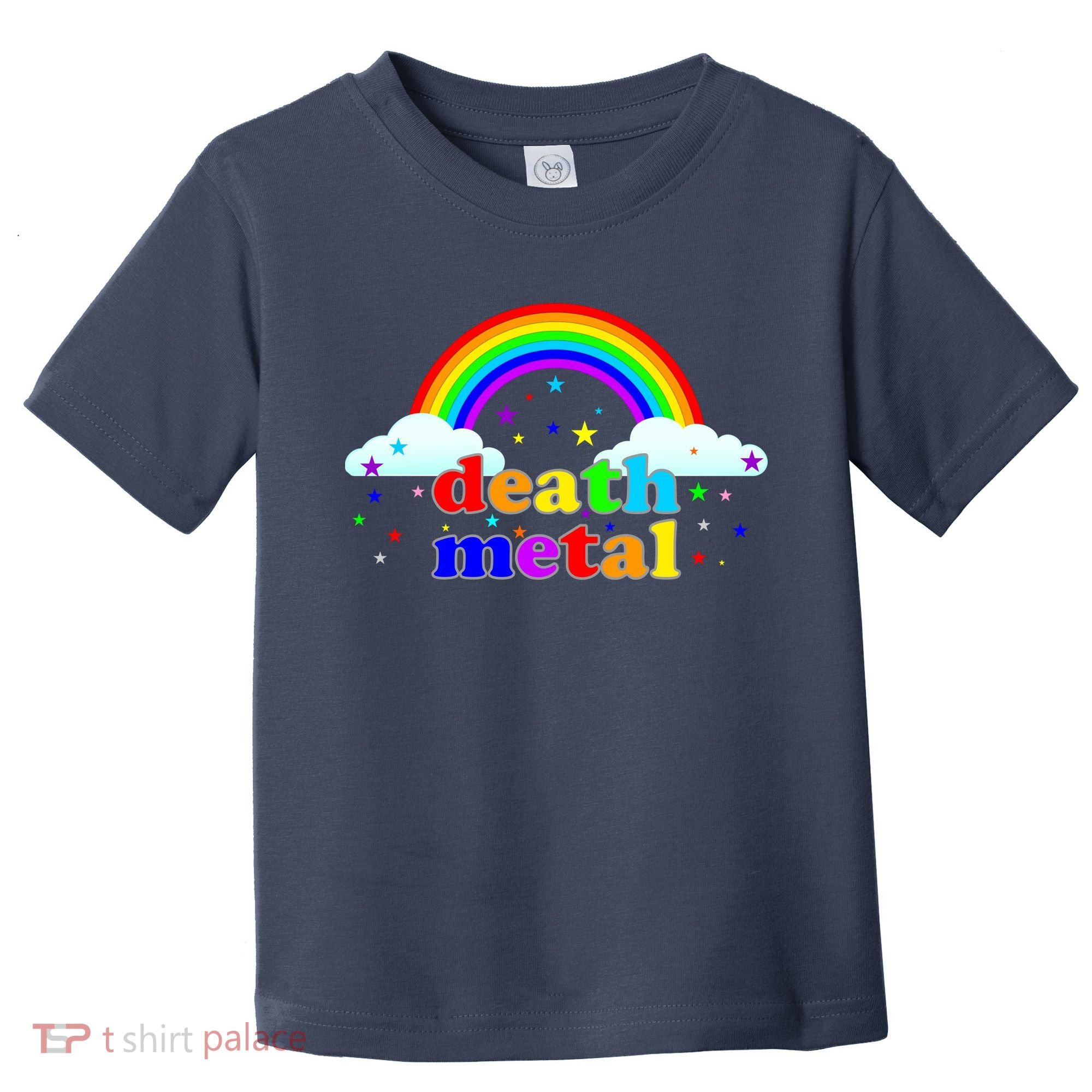 Rainbow Death Metal Logo Toddler T-Shirt