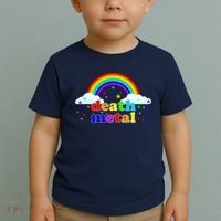 Rainbow Death Metal Logo Toddler T-Shirt thumb 2