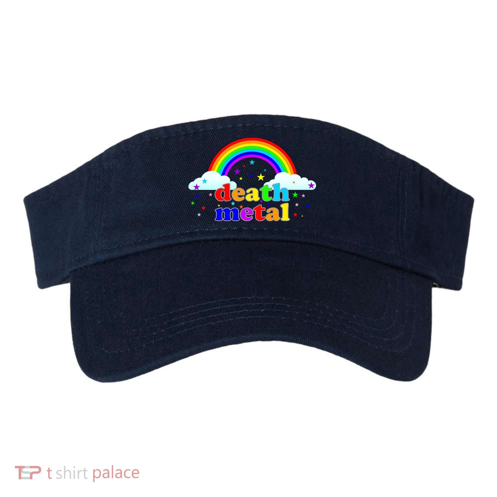 Rainbow Death Metal Logo Visor