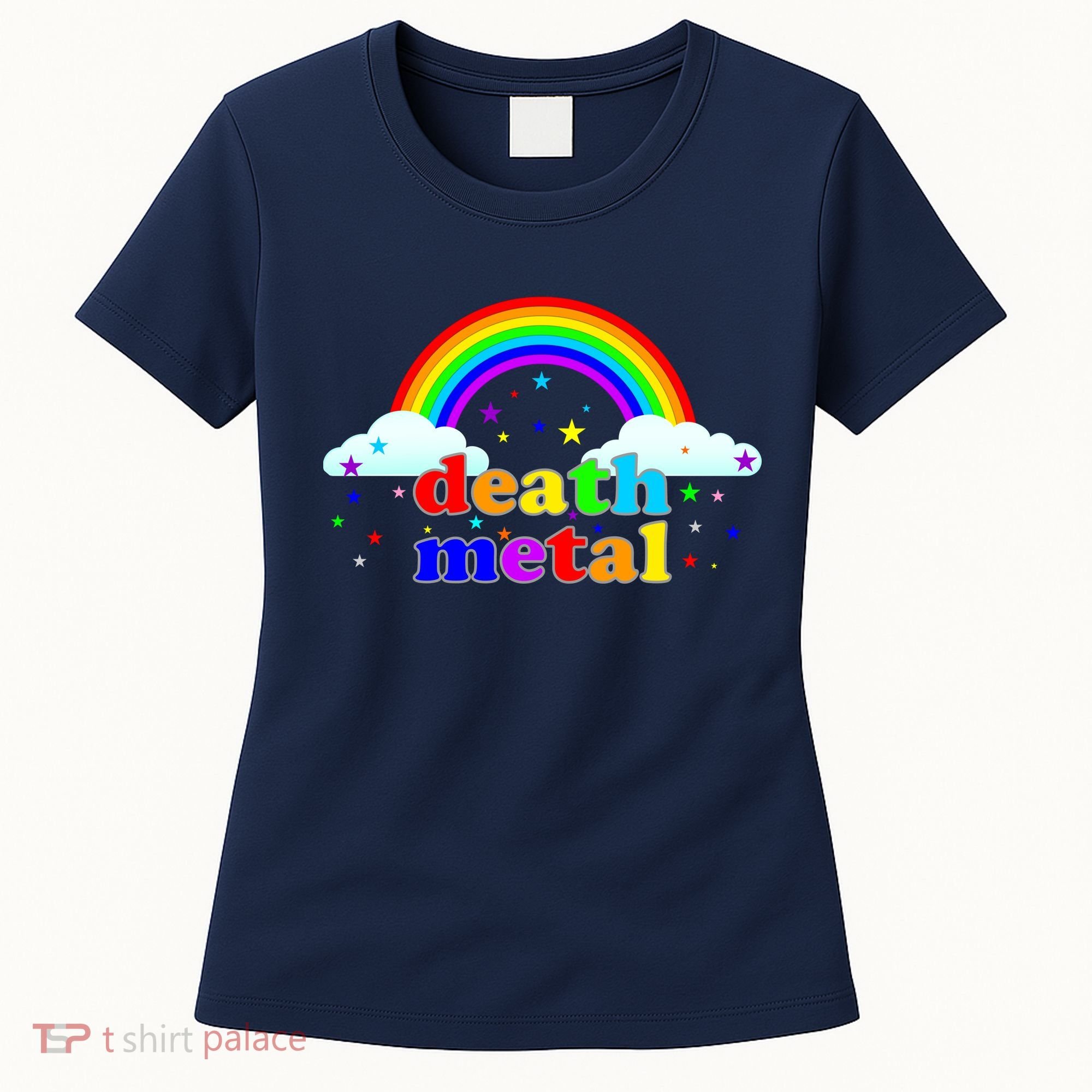 Rainbow Death Metal Logo Women's T-Shirt