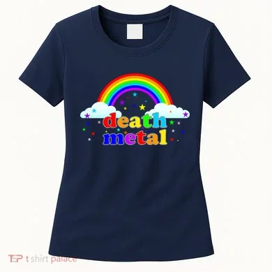 Rainbow Death Metal Logo Women's T-Shirt