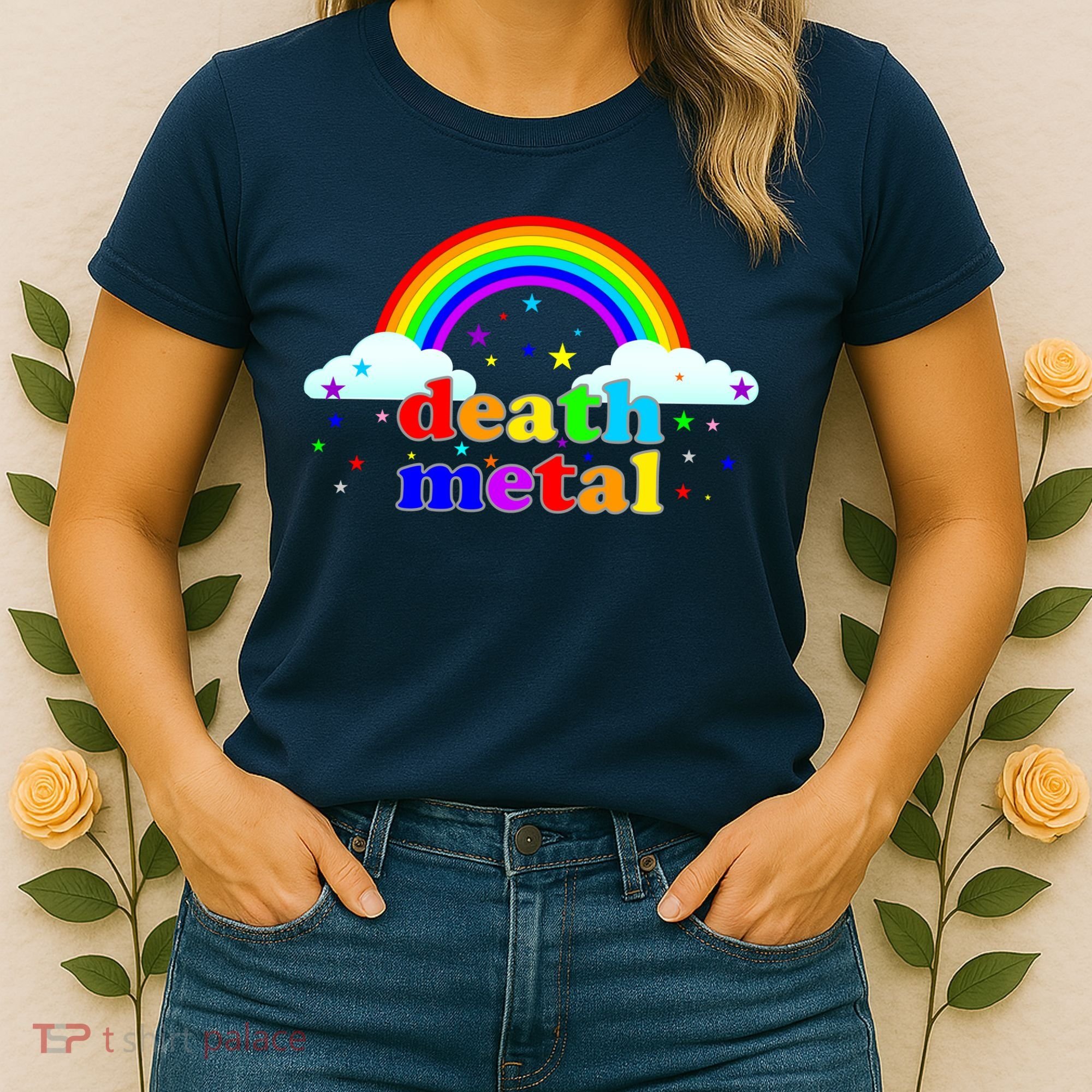 Rainbow Death Metal Logo Women's T-Shirt