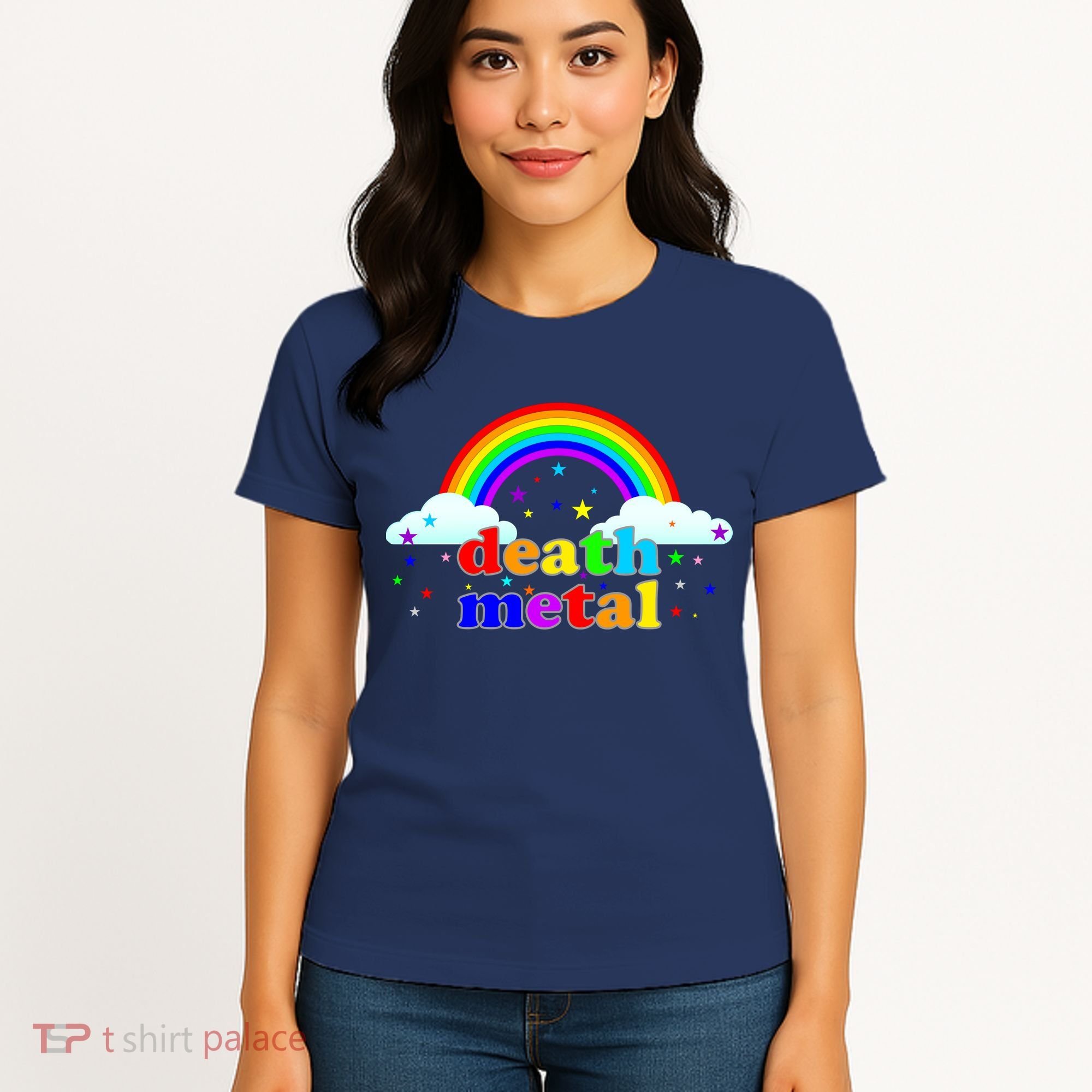 Rainbow Death Metal Logo Women's T-Shirt