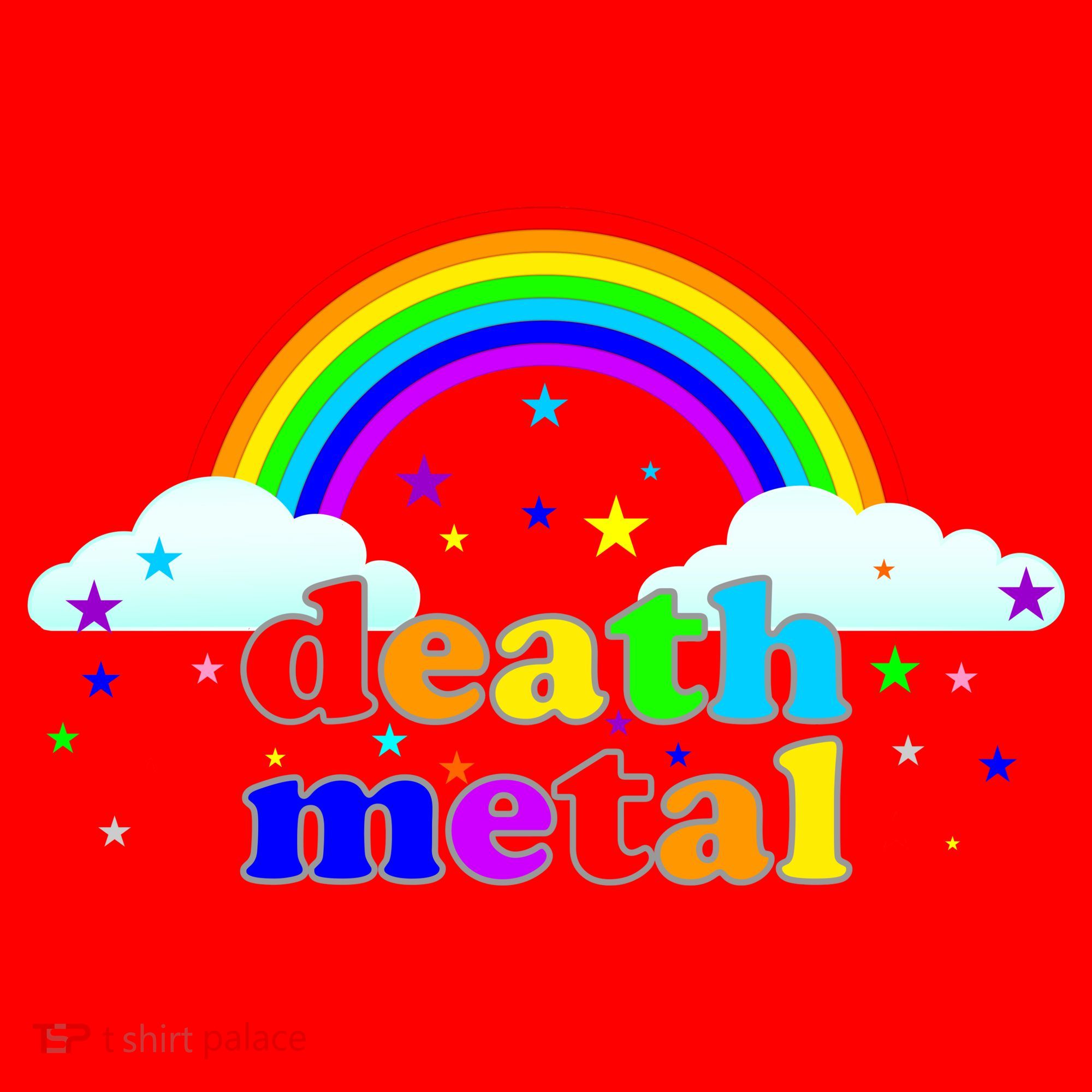 Rainbow Death Metal Logo Santa Hat