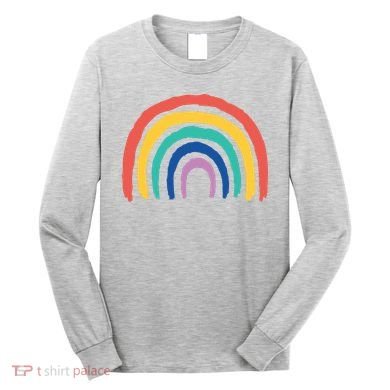 Rainbow Drawing Long Sleeve Shirt