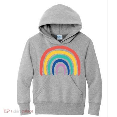 Rainbow Drawing Kids Hoodie