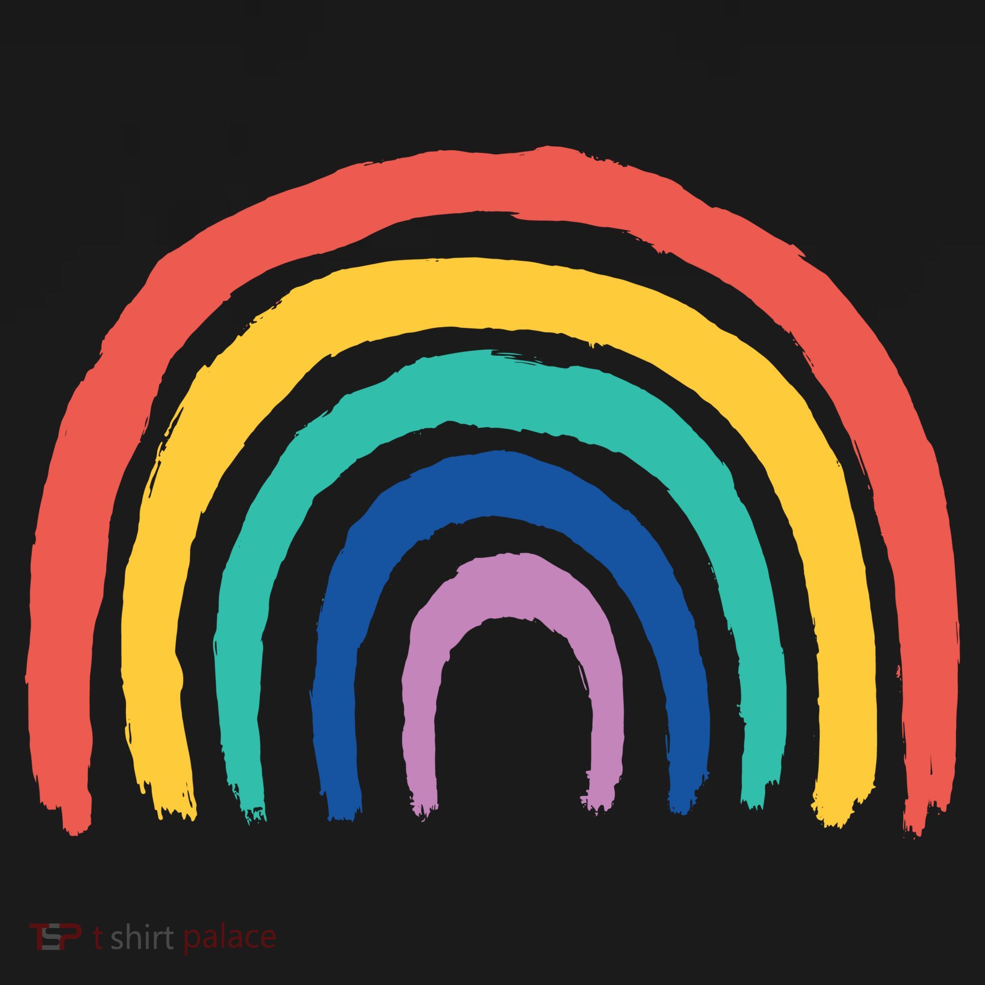 Rainbow Drawing Doggie Tank