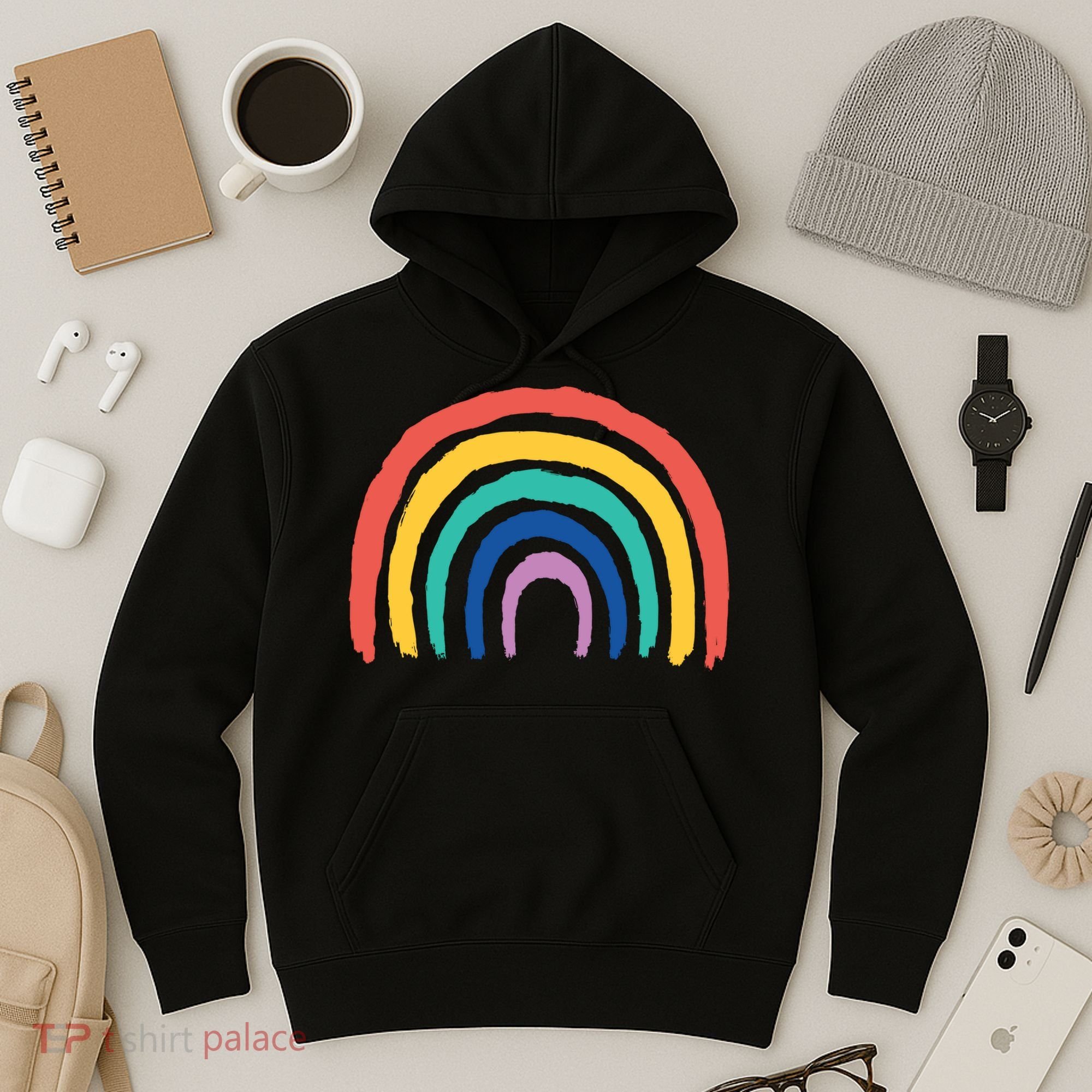 Rainbow Drawing Hoodie