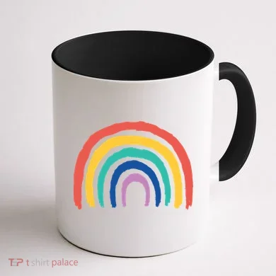 Rainbow Drawing Coffee Mug back