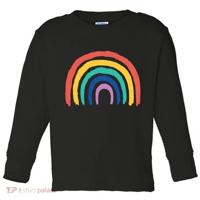 Rainbow Drawing Toddler Long Sleeve