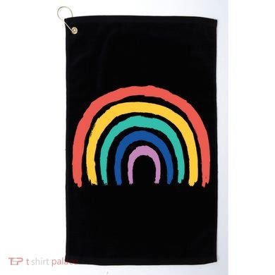 Rainbow Drawing Golf Towel