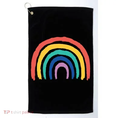Rainbow Drawing Golf Towel