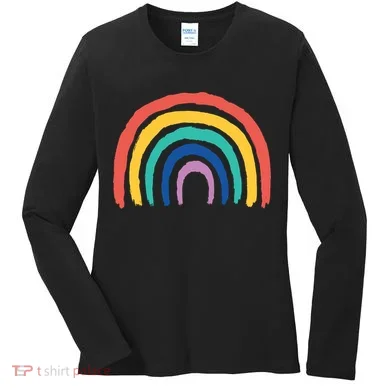 Rainbow Drawing Women's Long Sleeve Shirt