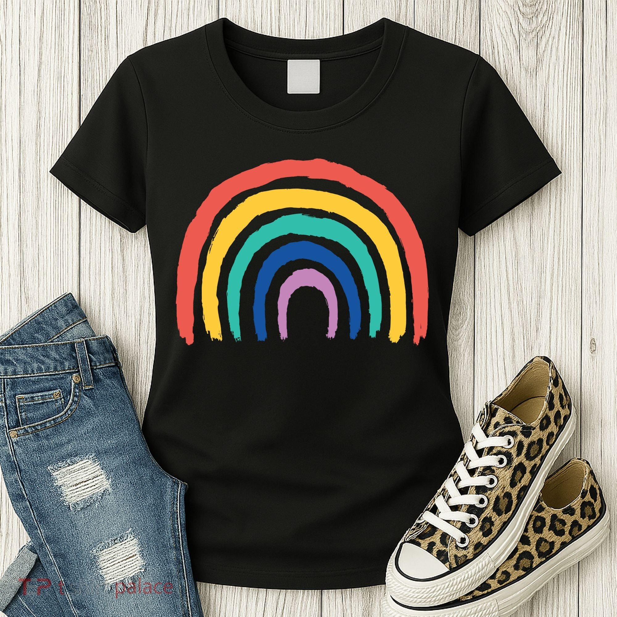 Rainbow Drawing Women's T-Shirt