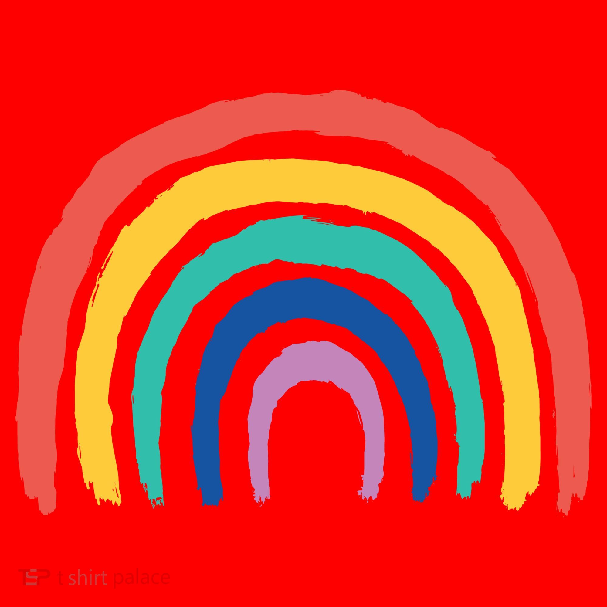 Rainbow Drawing Santa Hat