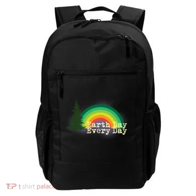 Rainbow Earth Day Every Day Retro Backpack