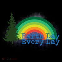 Rainbow Earth Day Every Day Retro Coffee Mug thumb 5