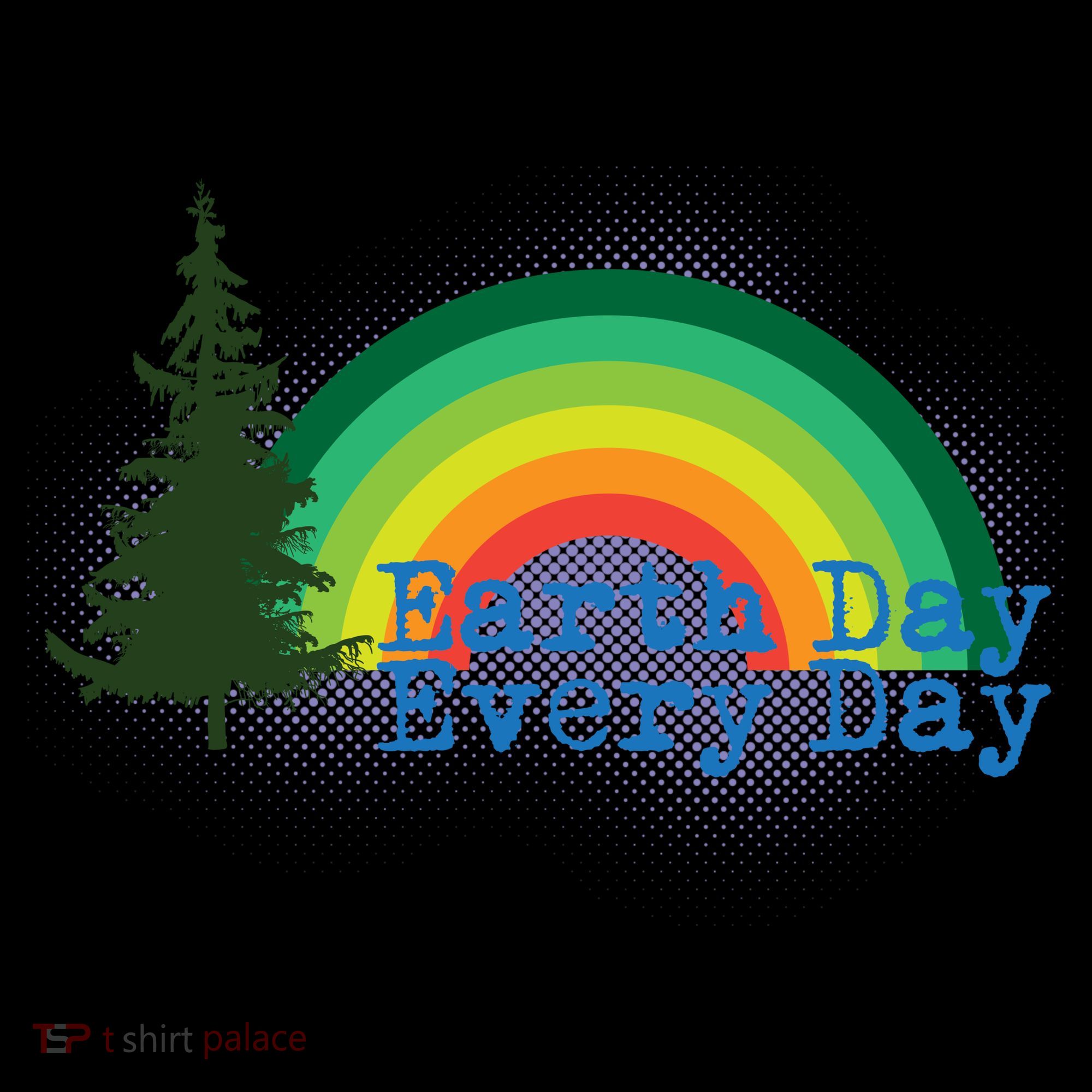Rainbow Earth Day Every Day Retro Coffee Mug