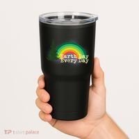 Rainbow Earth Day Every Day Retro Tumbler thumb 2