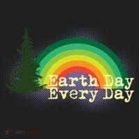 Rainbow Earth Day Every Day Retro Tumbler thumb 3