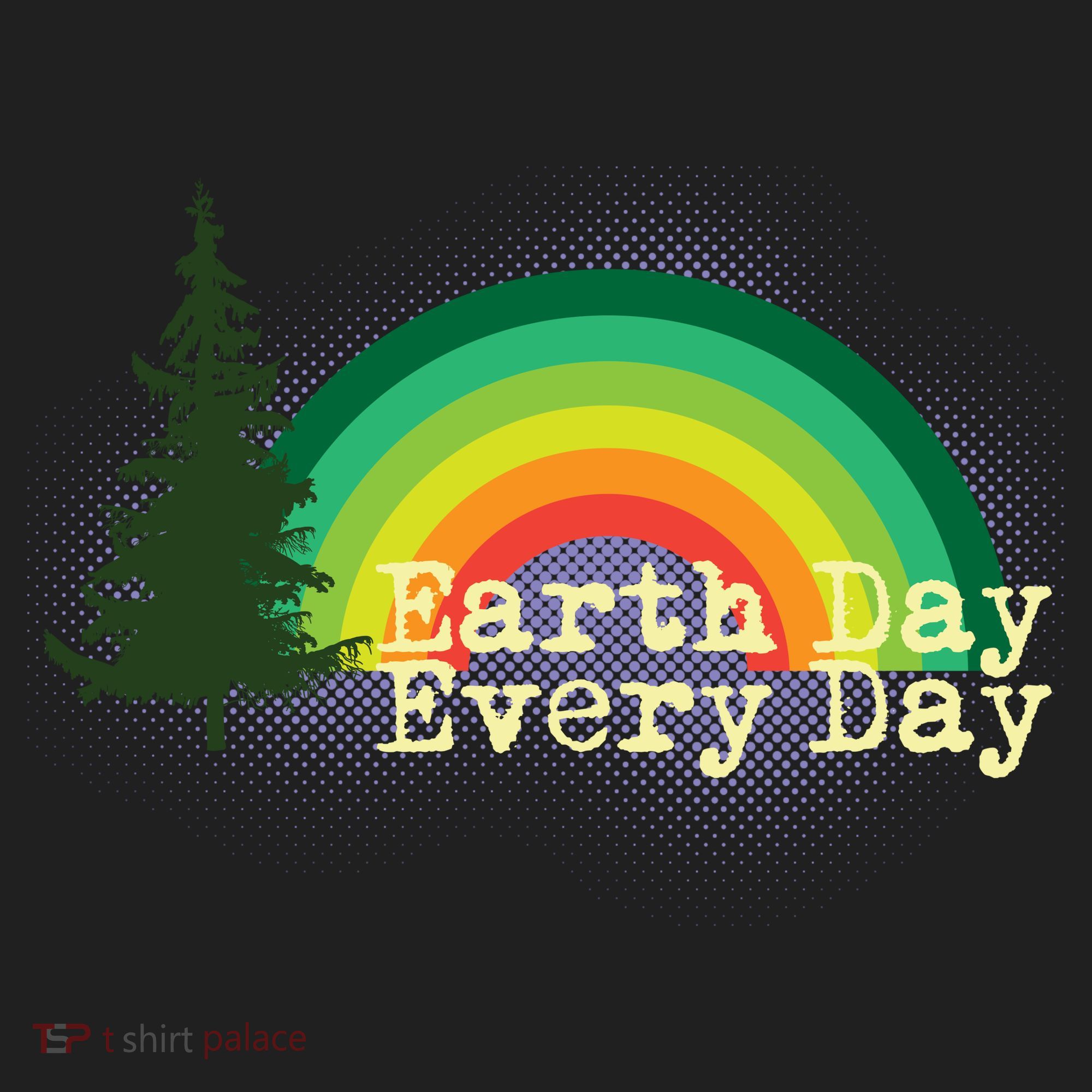 Rainbow Earth Day Every Day Retro Tumbler
