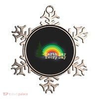 Rainbow Earth Day Every Day Retro Ornament thumb 0