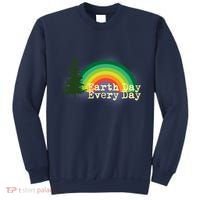 Rainbow Earth Day Every Day Retro Sweatshirt thumb 0