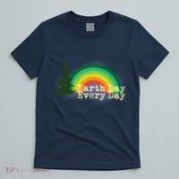 Rainbow Earth Day Every Day Retro T-Shirt thumb 5
