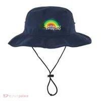 Rainbow Earth Day Every Day Retro Bucket Hat thumb 0
