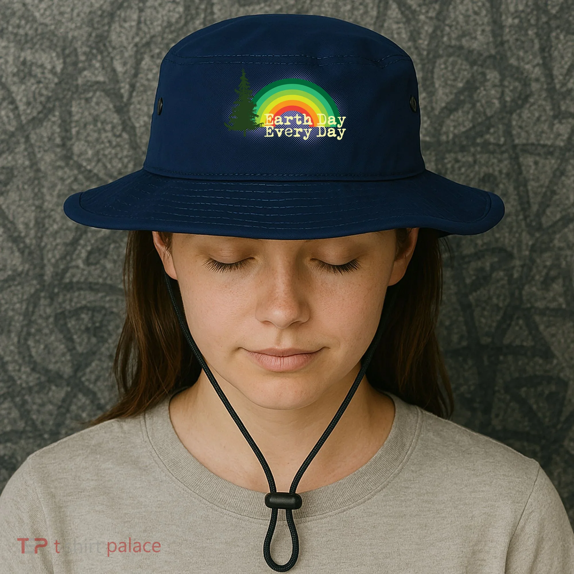 Rainbow Earth Day Every Day Retro Bucket Hat