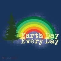 Rainbow Earth Day Every Day Retro Bucket Hat thumb 4