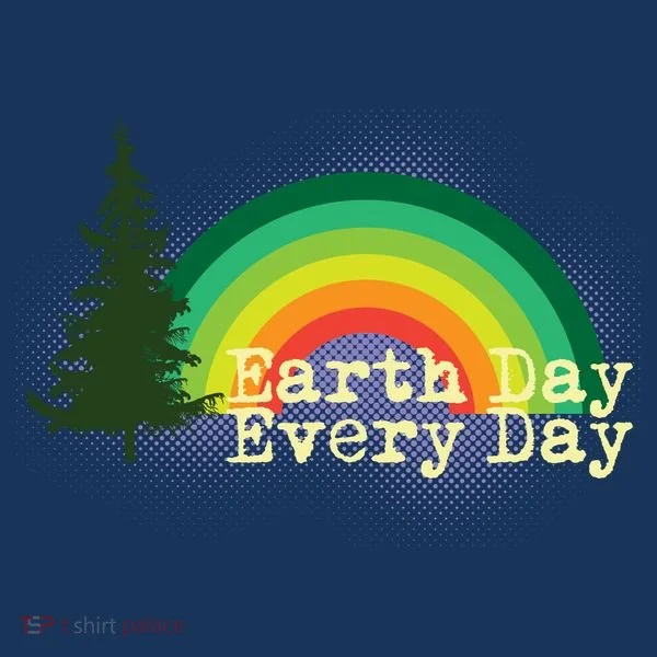 Rainbow Earth Day Every Day Retro Bucket Hat