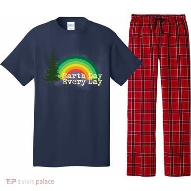 Rainbow Earth Day Every Day Retro Pajama Set