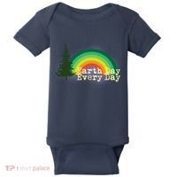 Rainbow Earth Day Every Day Retro Baby Bodysuit thumb 0