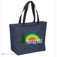 Rainbow Earth Day Every Day Retro Tote Bag thumb 2